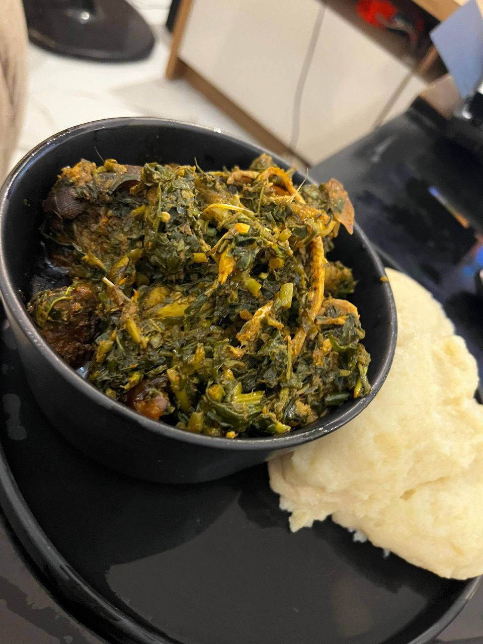 Garri with Soup Nigerian
