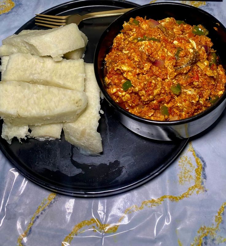 Boiled Yam Egg Sauce Nigerian Food